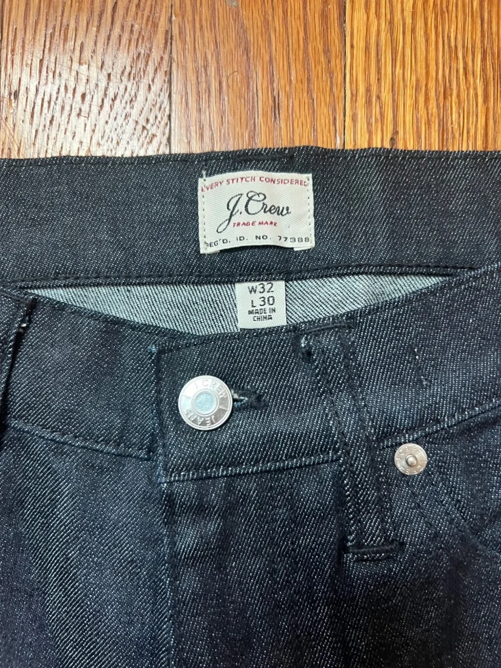 J.Crew 770 Straight Fit Jeans Men's 32x30 Dark Blue Denim